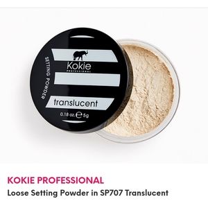 Kokie Professional Loose Setting Translucent Powder NWT